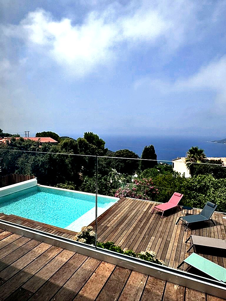 Villa Accelasca piscine à débordement vue mer — Pietrosella, Corse-du-Sud (photo 21)