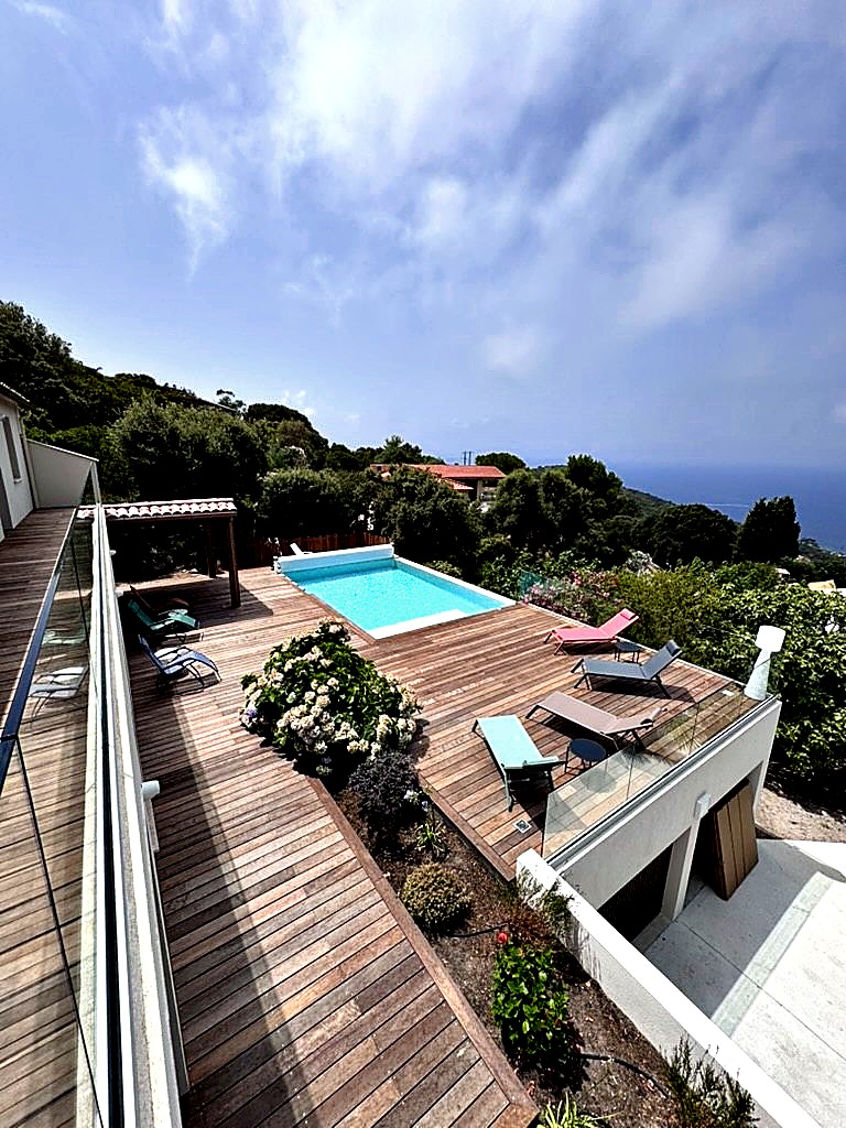 Villa Accelasca piscine à débordement vue mer — Pietrosella, Corse-du-Sud (photo 28)