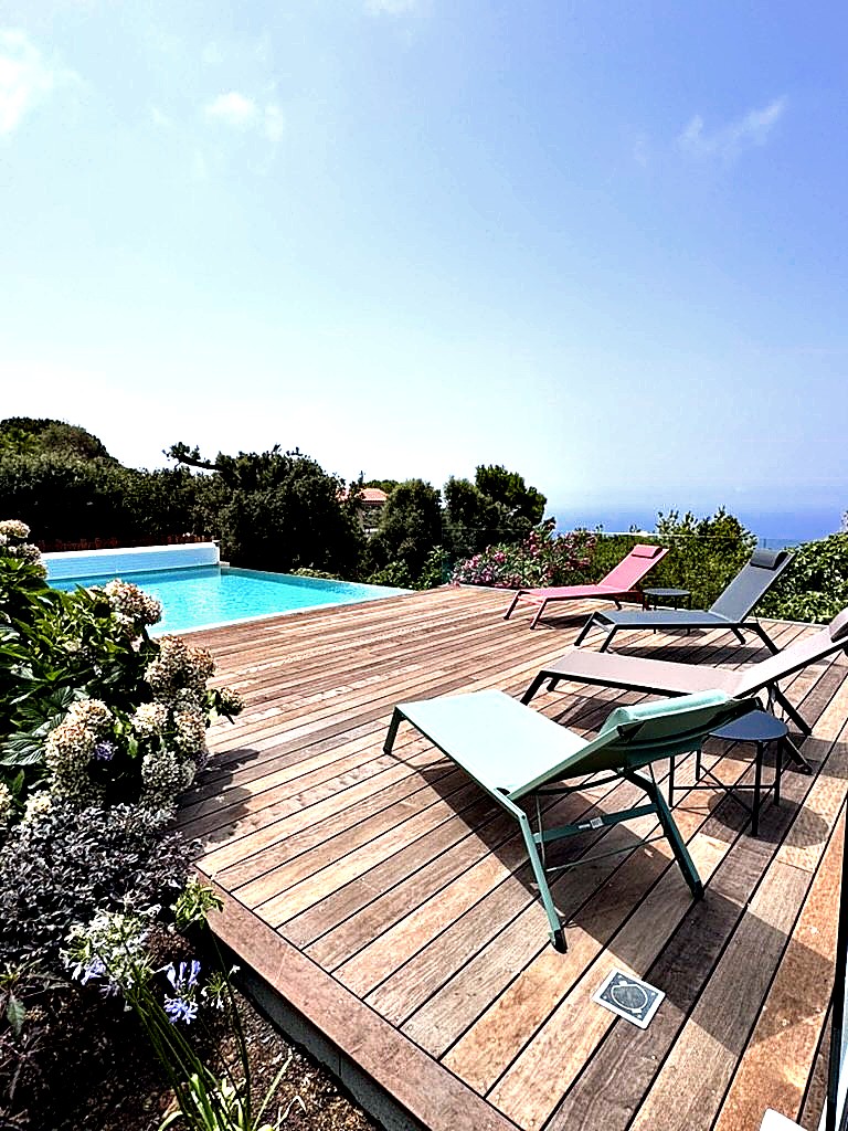 Villa Accelasca piscine à débordement vue mer — Pietrosella, Corse-du-Sud (photo 34)