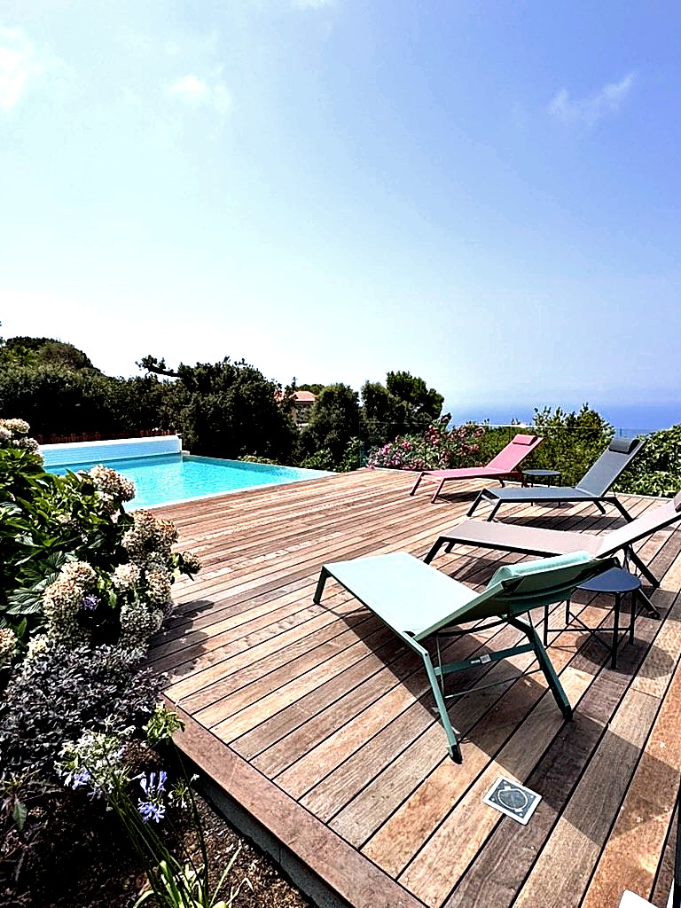 Villa Accelasca piscine à débordement vue mer — Pietrosella, Corse-du-Sud (photo 35)